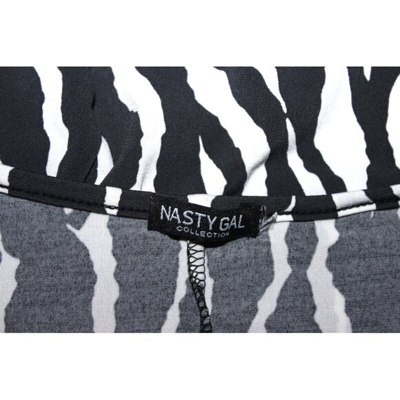 NASTY GAL Be Herd Plus Zebra Midi Dress - Size 16 (XL) - Picture 8 of 14